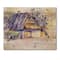 Designart - Old Wooden White House In Country Side Village - Traditional Print on Natural Pine Wood